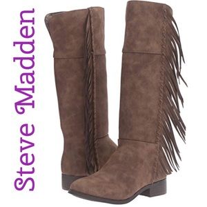 Steve Madden Girls Boots with Fringe size 3